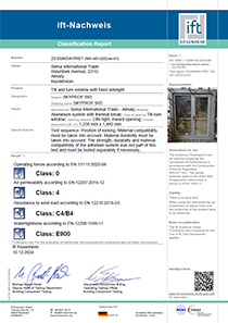 S65 aluminium window door certificates