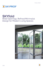 B75 SkyFold aluminium folding door brochure