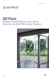 B75 SkyFold aluminium folding door brochure