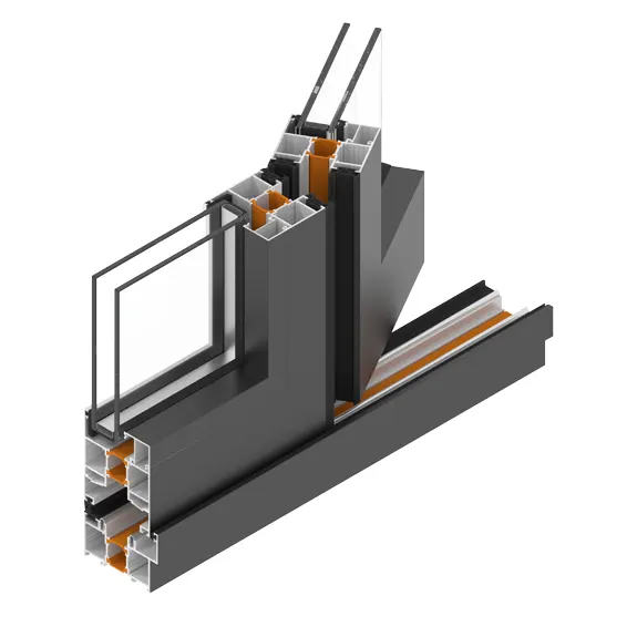 skyprof b75 skyfold bifold folding door detail